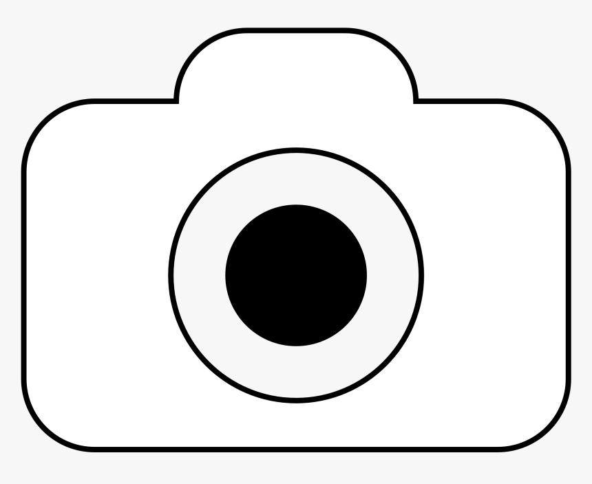 Camera - Clipart - Black - And - White - Camera Vector Png White, Transparent Png, Free Download