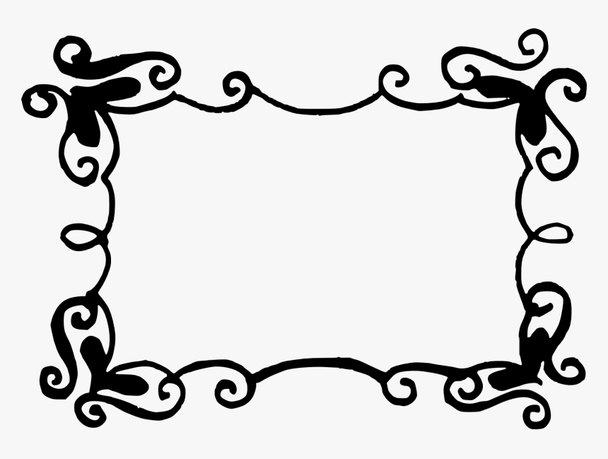 Transparent Border Vector Png - Vector Marco Png Negro, Png Download, Free Download