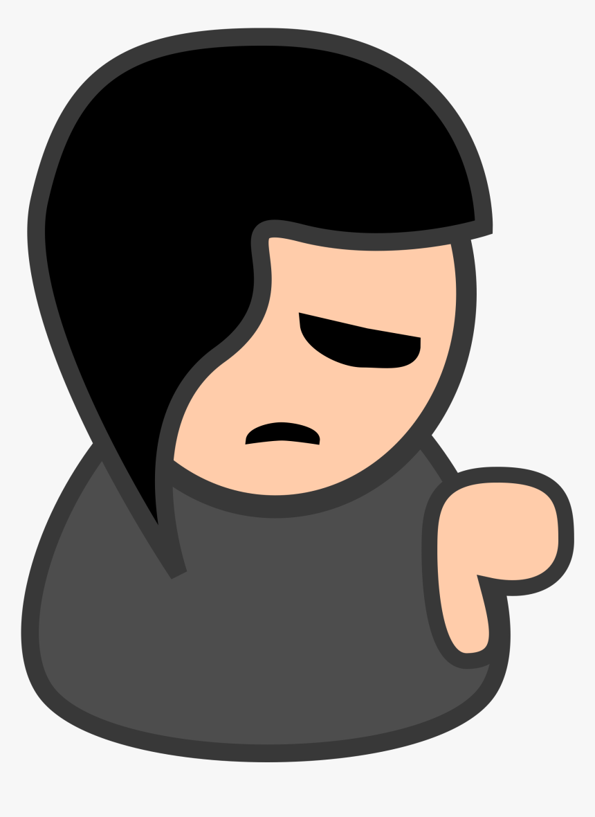 The Sad Little Emo Clip Arts - Emo Clipart, HD Png Download, Free Download