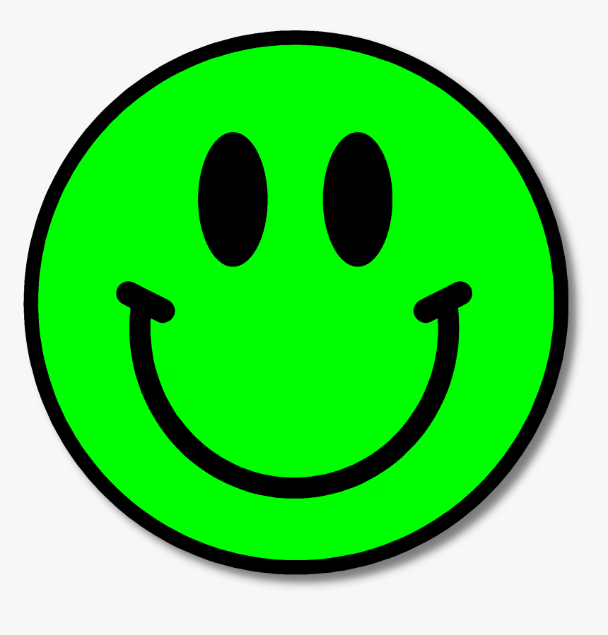 Happy Face Symbol - Green Smiley Face Emoji, HD Png Download, Free Download