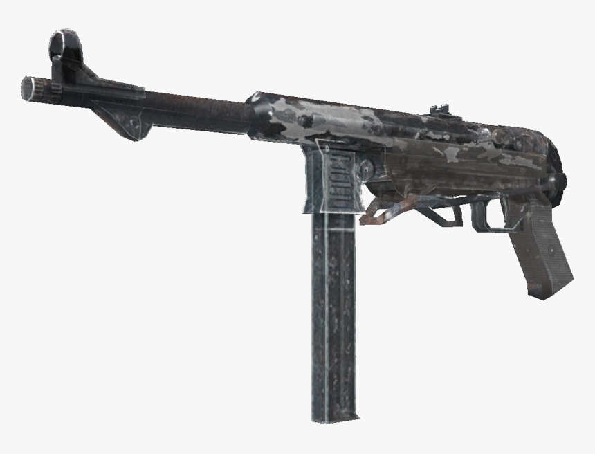 Cod Gun Png -mp 40 Png - Cod Wwii Mp40 Png, Transparent Png, Free Download