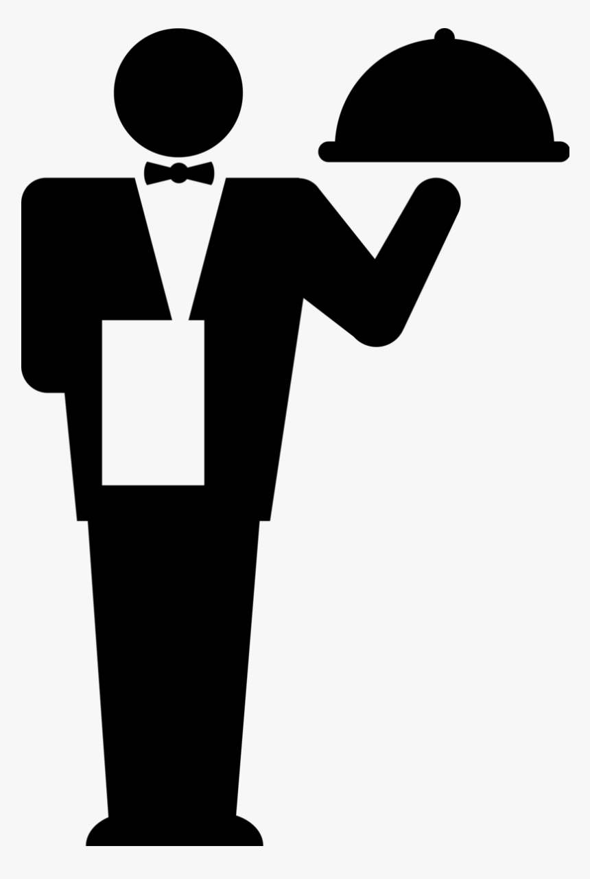 Bw Waiter Png Icon For Restaurant Png Transparent Png Kindpng