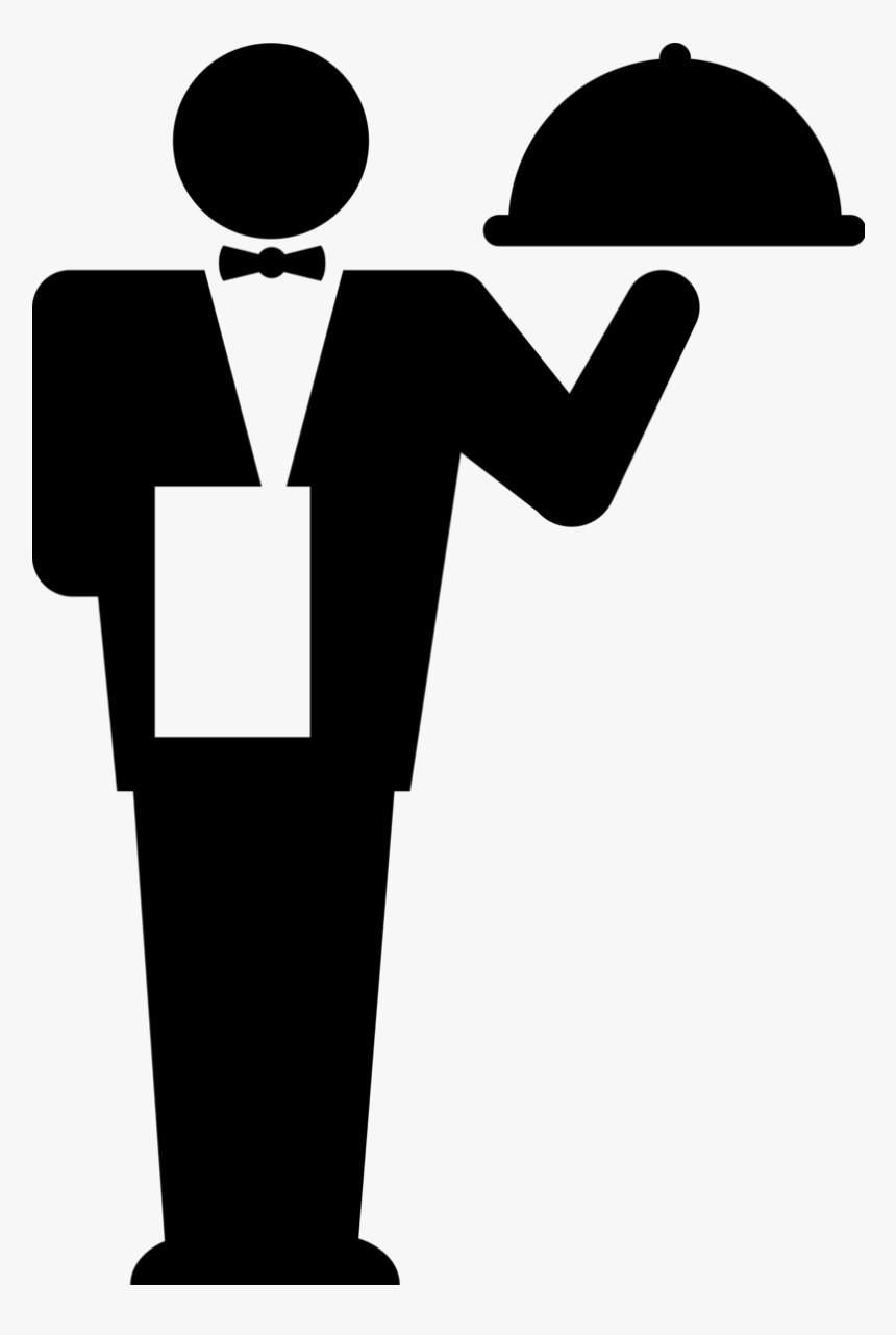 Bw Waiter Png - Icon For Restaurant Png, Transparent Png, Free Download