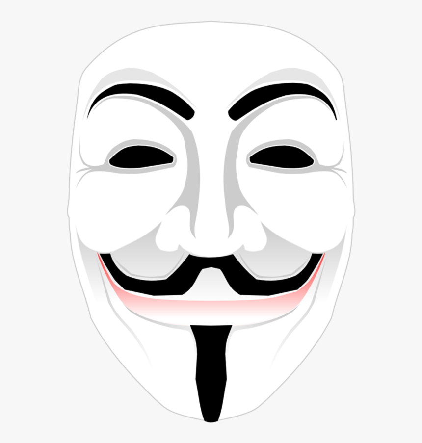 Anonymous Mask Png File - V For Vendetta Maskesi Png, Transparent Png, Free Download