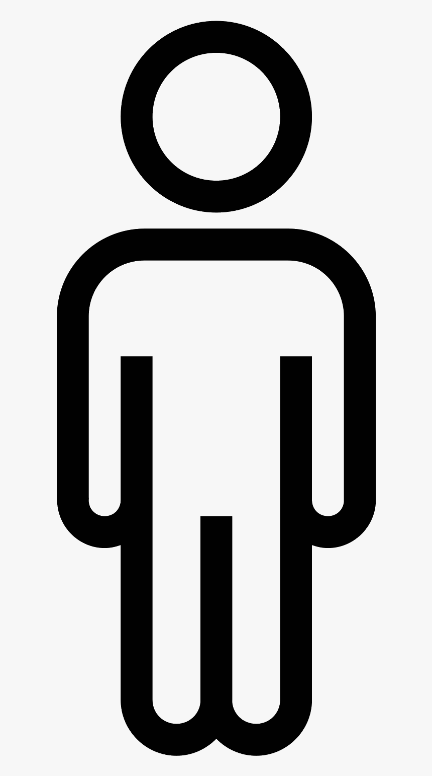 Characteristic Vector Stick Figure Standing Man Icon Hd Png Download
