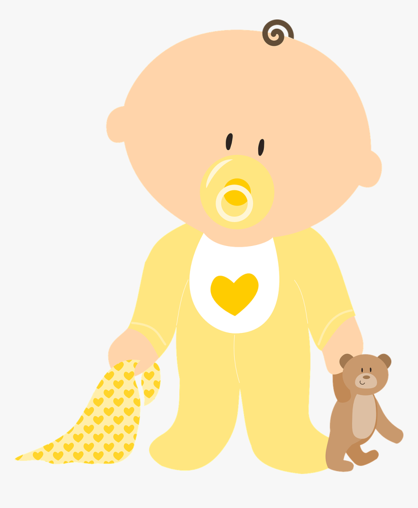 Baby, Boy, Girl, Neutral, Child, Cute, Kid, Infant - Baby With Pacifier Clipart, HD Png Download, Free Download