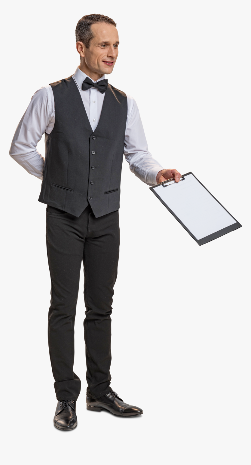 Cut Out Man Waiter - Transparent Waiter Png, Png Download, Free Download
