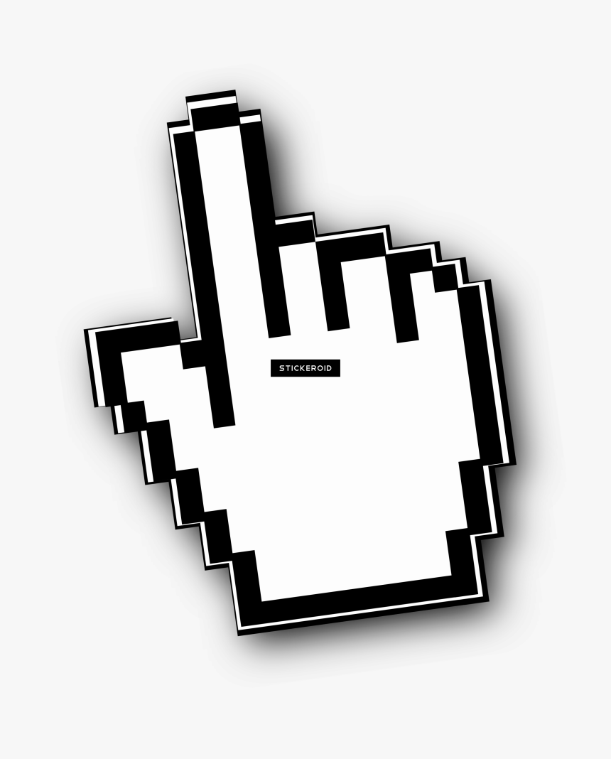 Cursor Hand Design Mouse Web Clipart , Png Download - Hand Mouse Arrow Png, Transparent Png, Free Download