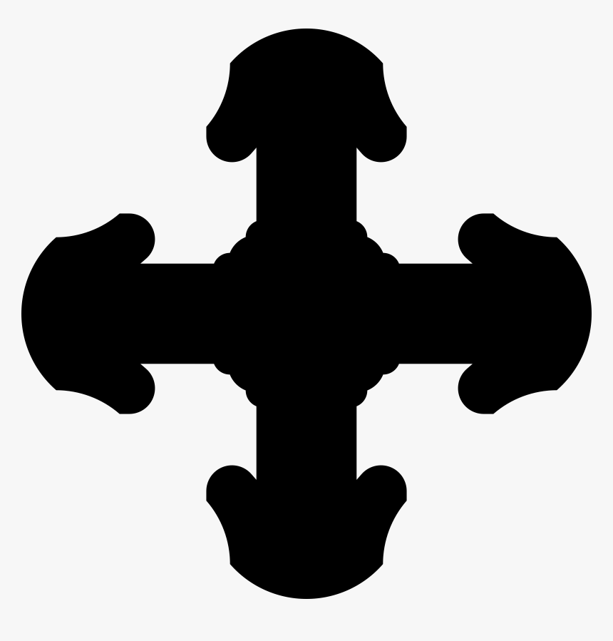 Silhouette,symbol,cross - Christian Cross, HD Png Download, Free Download