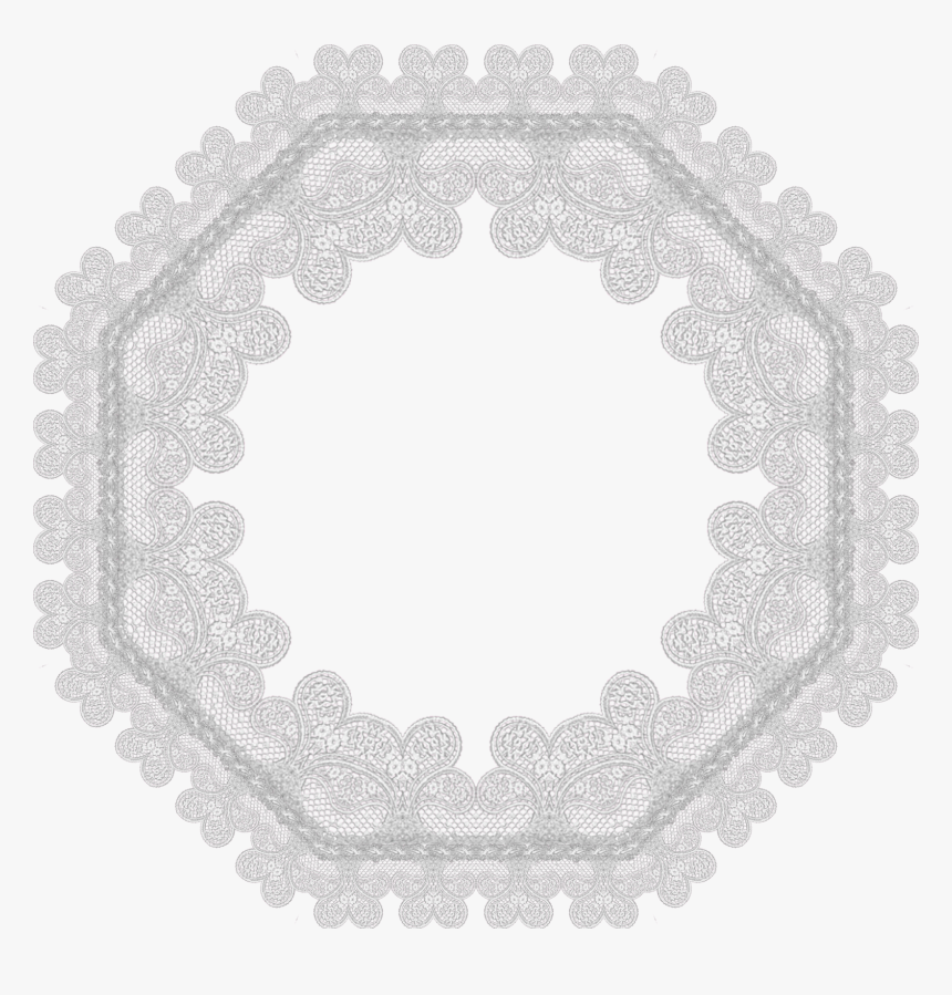 White Lace Frame Png, Transparent Png, Free Download