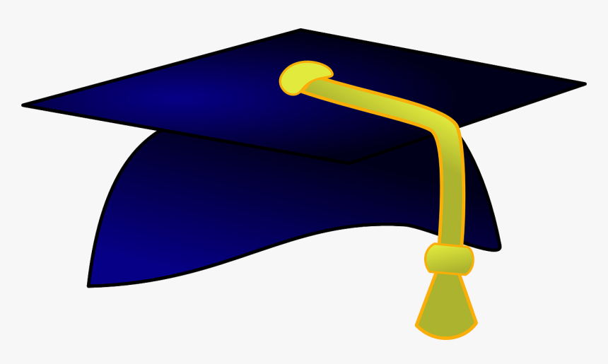 Blue And Yellow Graduation Cap, HD Png Download, Free Download