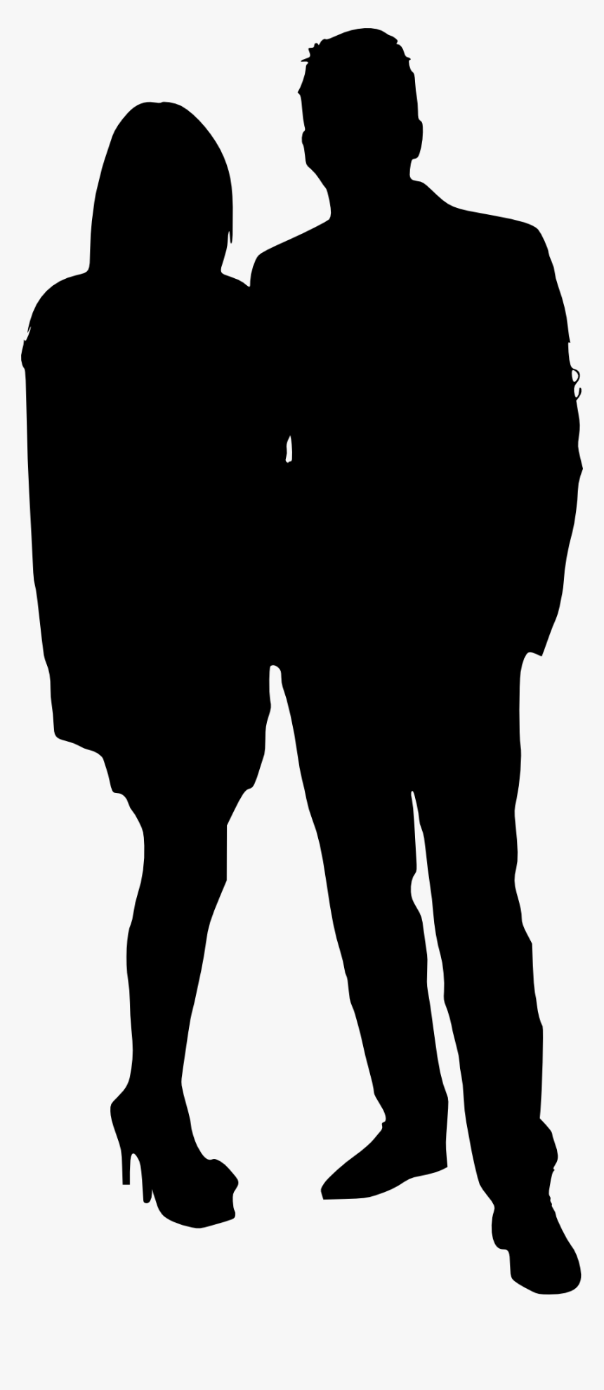 Silhouette Of A Couple, HD Png Download, Free Download