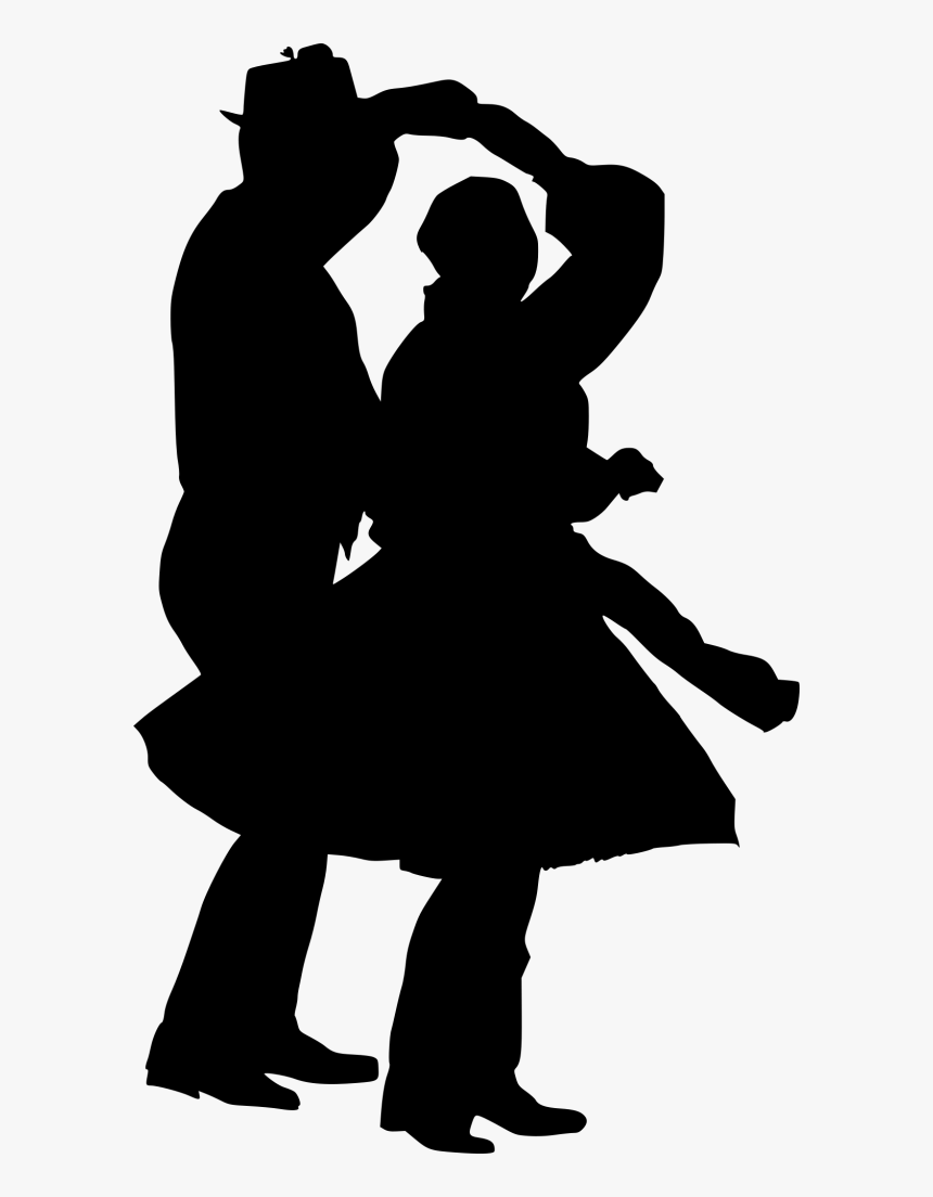 Folk Dancers Silhouette Png, Transparent Png, Free Download