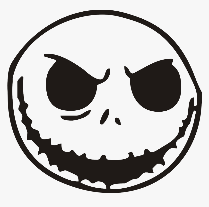 Transparent Jack Skellington Png - Jack Skellington Face In Svg, Png Download, Free Download