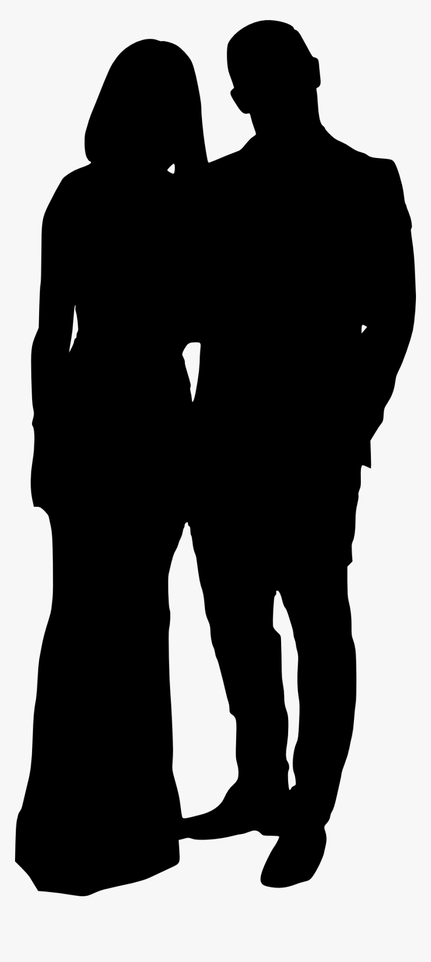 Vector Couple Silhouette Png, Transparent Png, Free Download