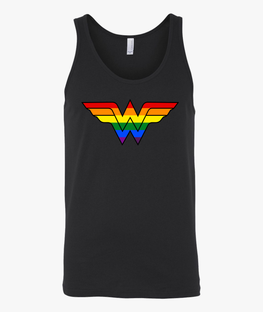 Wonder Woman Shirt Lgbt Shirts Gay Pride Shirts Rainbow - Active Tank, HD Png Download, Free Download