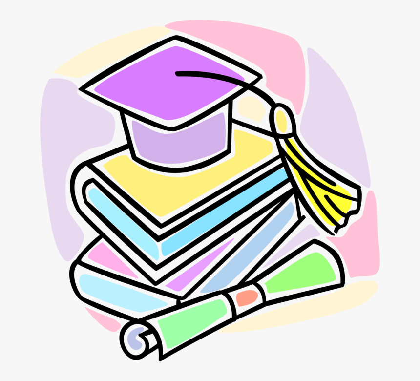 Vector Illustration Of School Graduate Mortarboard, HD Png Download, Free Download