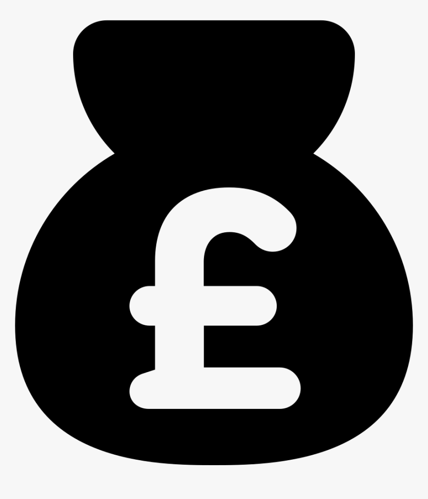 Money Bag With Pound Sign - Pound Sign Icon, HD Png Download, Free Download