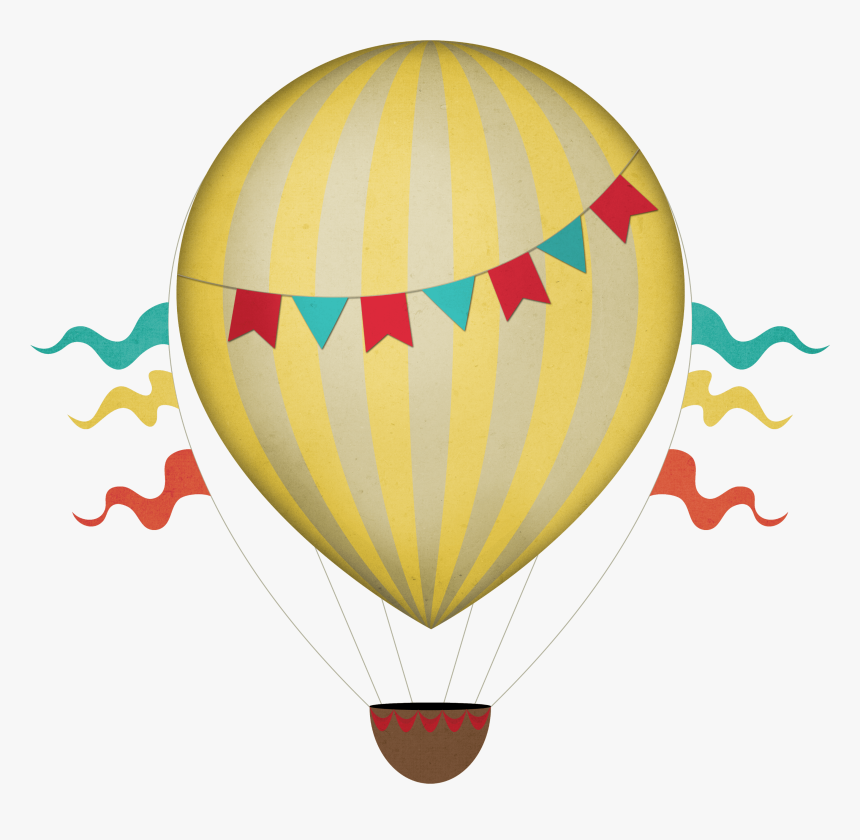 Vintage Hot Air Balloon Clipart - Hot Air Balloon Clipart Png, Transparent Png, Free Download