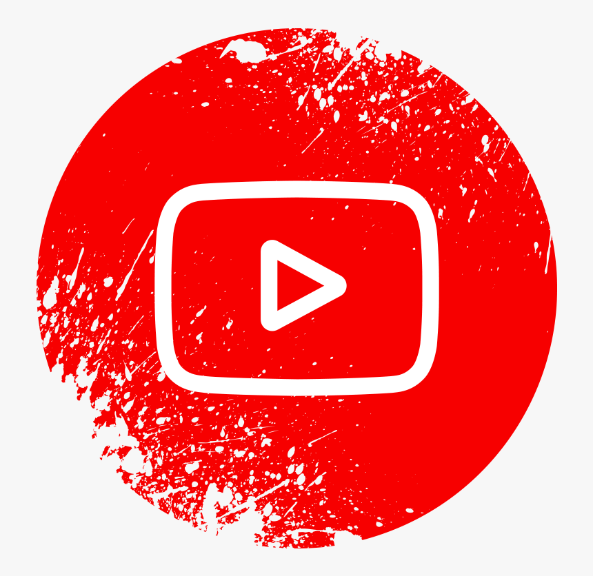 Youtube Transparent Icon Circle Logos Png Youtube Transparent - Splash Youtube Icon Png, Png Download, Free Download