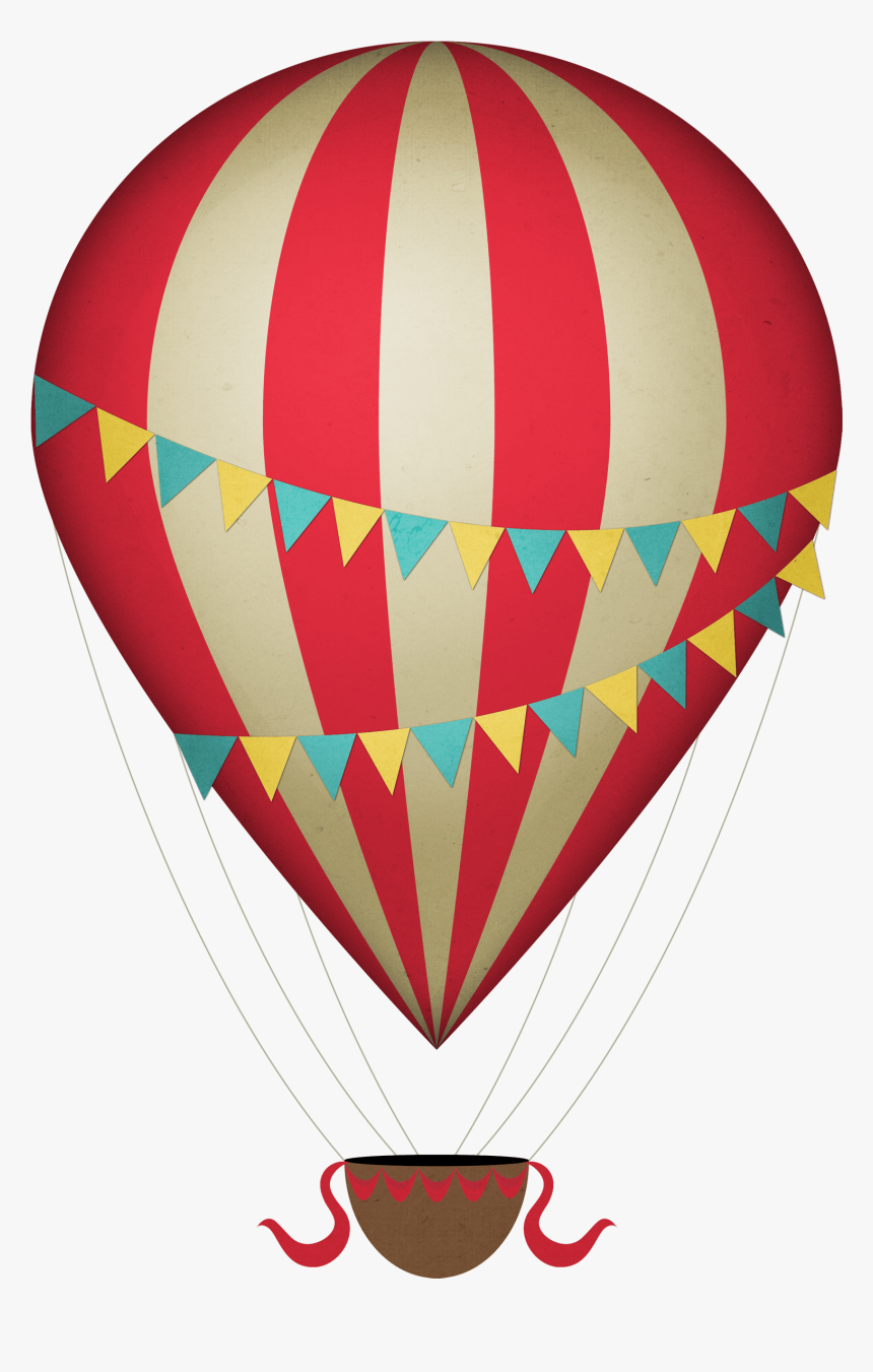 Vintage Clipart Hot Air Balloon - Hot Air Balloon Clipart Transparent Background, HD Png Download, Free Download