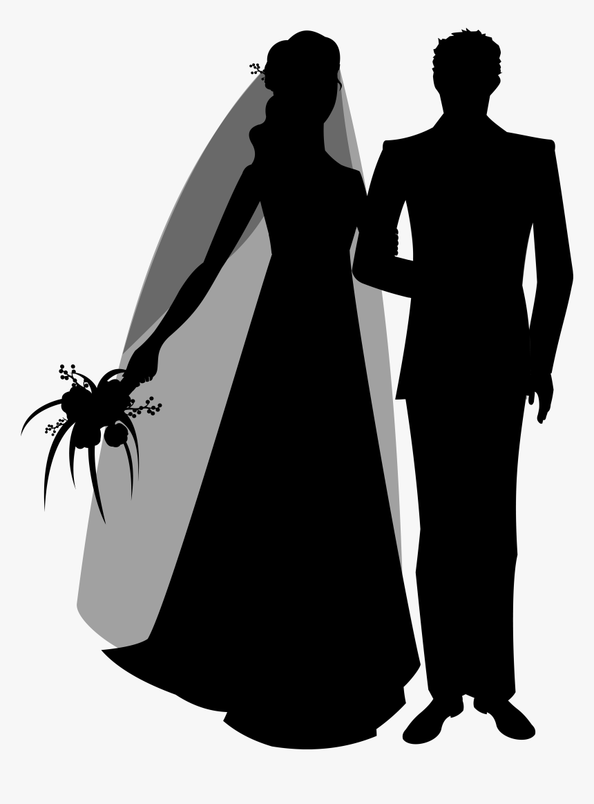 Wedding Couple Silhouette Clip Art - Wedding Dance Couple Vector Png, Transparent Png, Free Download