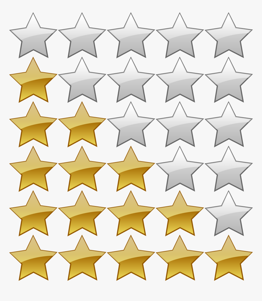 5 Star Rating Icon - Rating Star Icon Png, Transparent Png, Free Download