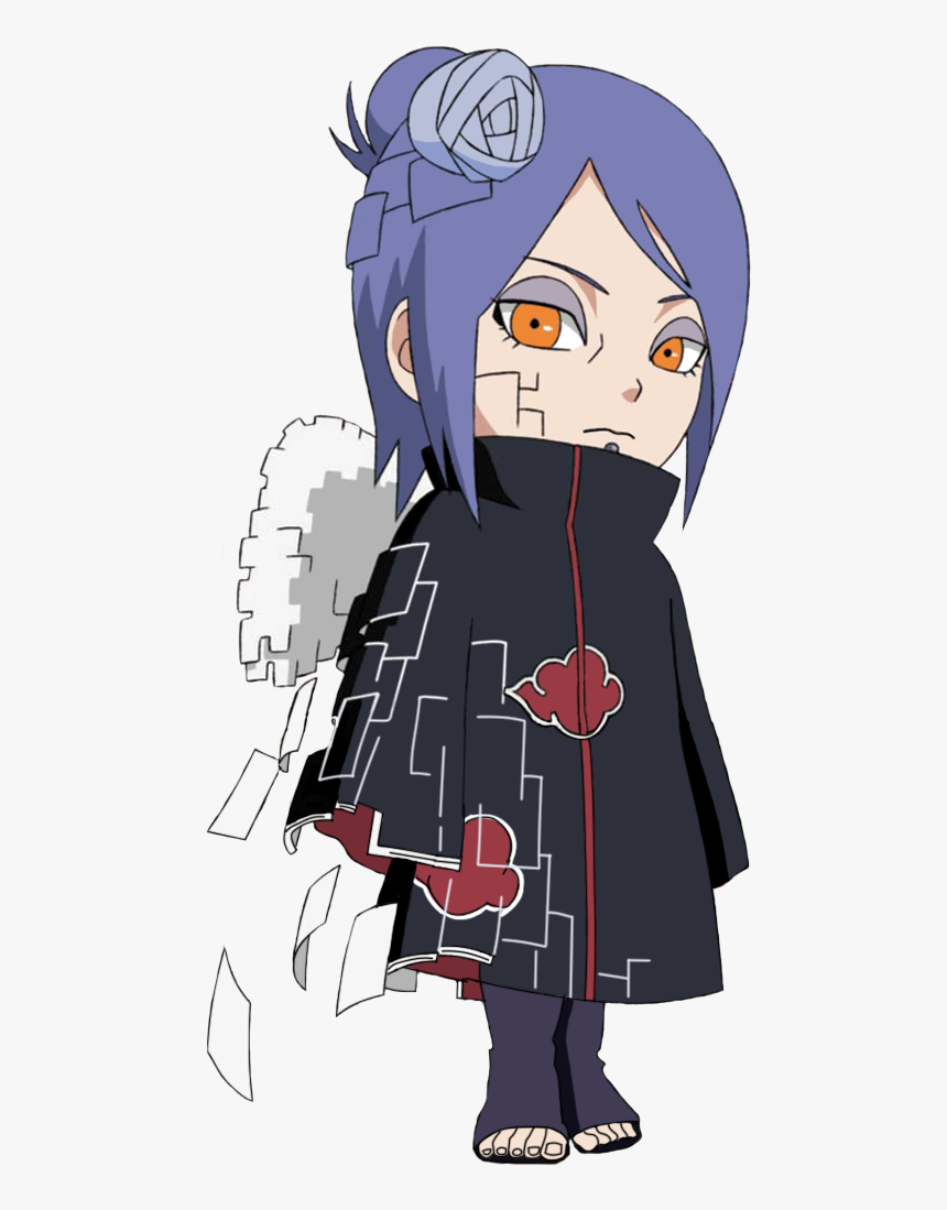 Konan Chibi , Png Download - Akatsuki Chibi Konan, Transparent Png, Free Download