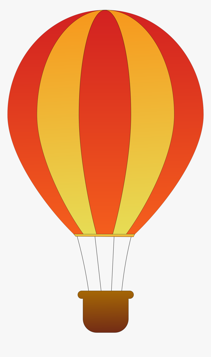 Vertical Striped Balloons Big - Hot Air Balloon Clipart, HD Png Download, Free Download