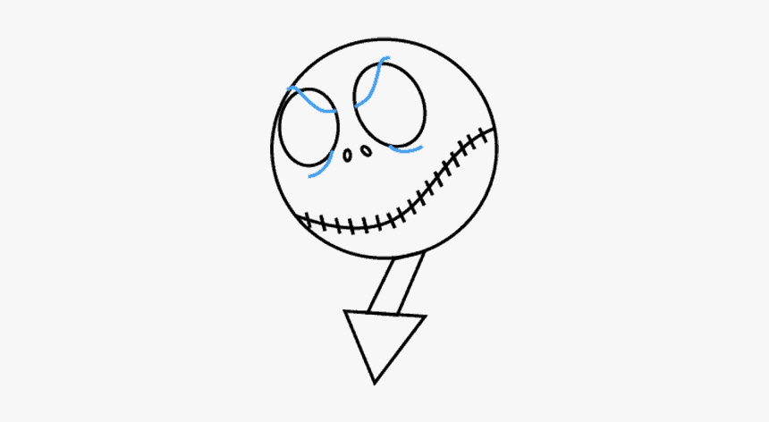 How To Draw Jack Skellington - Line Art, HD Png Download, Free Download