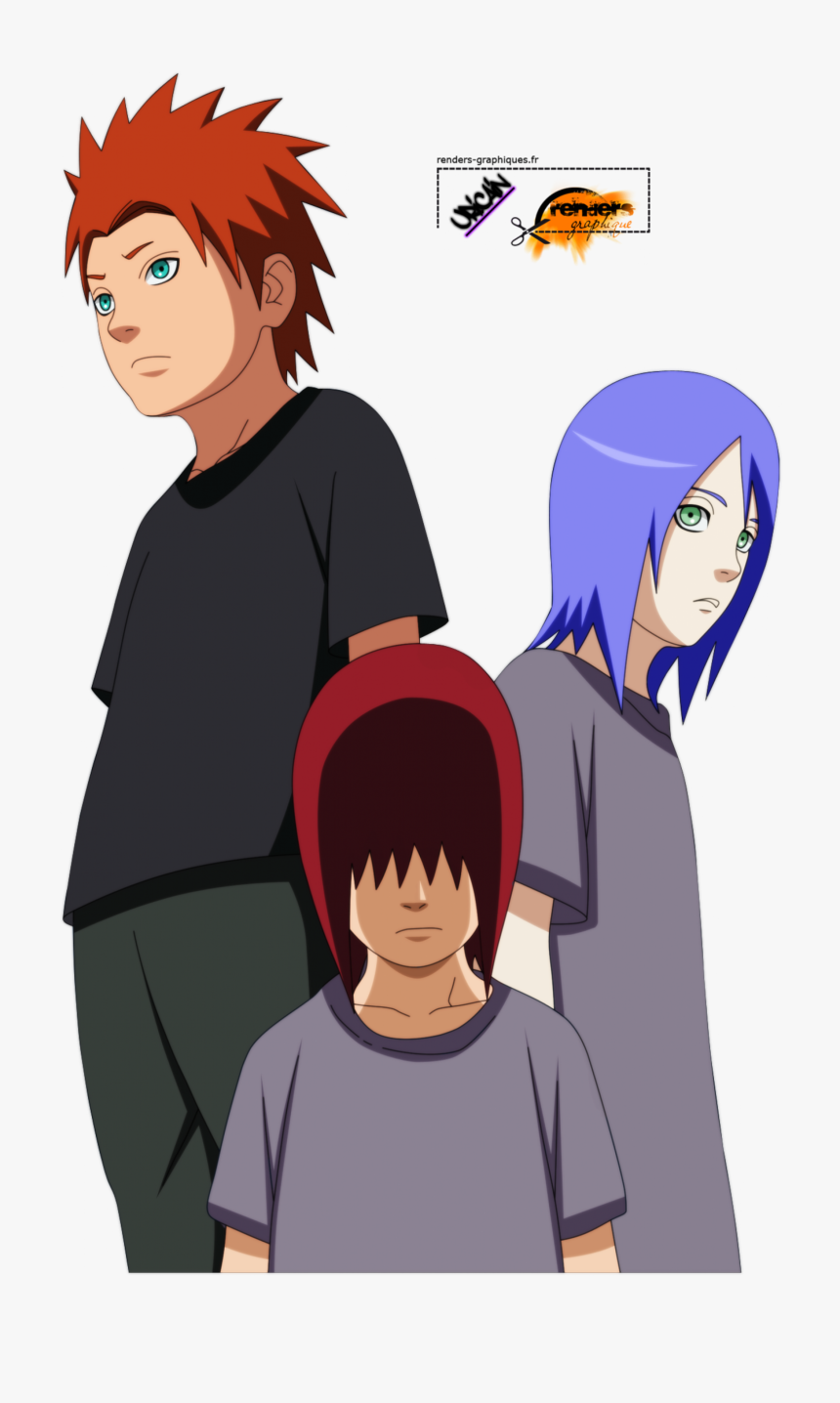 Nagato, Yahiko, Konan - Yahiko Konan Dan Nagato, HD Png Download, Free Download