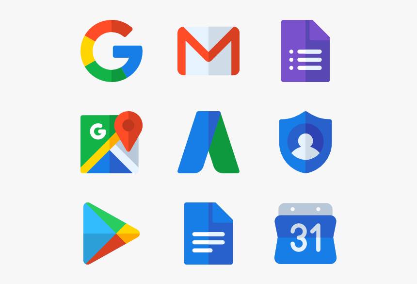 Google Suite - Los Iconos De Google, HD Png Download, Free Download