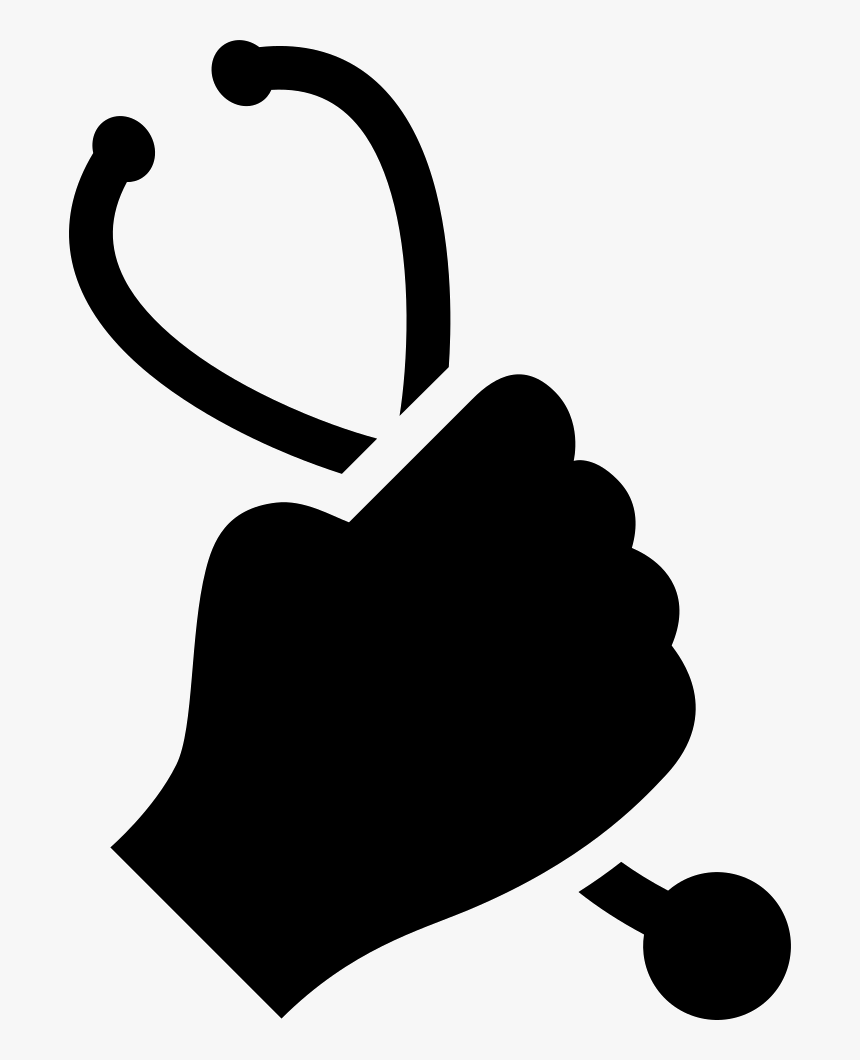 Hand Holding Up A Stethoscope - Icon, HD Png Download, Free Download