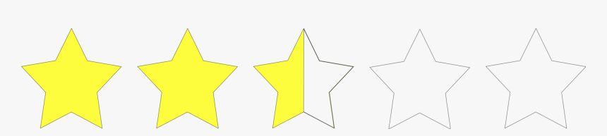 Two And A Half Stars Rating, HD Png Download, Free Download