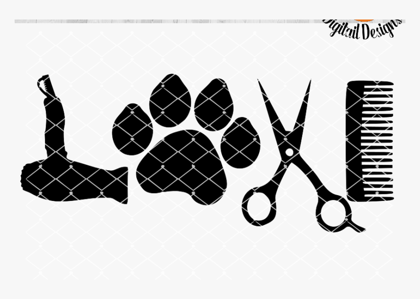 Transparent Stethoscope Silhouette Png - Free Dog Groomer Svg, Png Download, Free Download