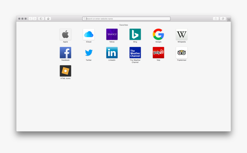 Bookmark Icon On Mac - Mac Os Safari, HD Png Download, Free Download