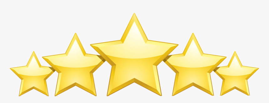 Clip Art Five Stars Png - 5 Star Rating Png, Transparent Png, Free Download