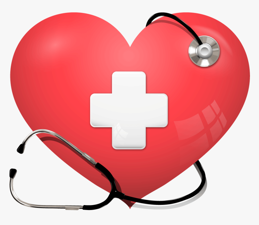 Heart Stethoscope Health Care Cardiology - Heart And Stethoscope Clipart, HD Png Download, Free Download