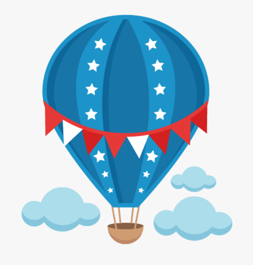 Hot Air Balloon Clip Art Free Patriotic Hot Air Balloon - Hot Air Balloon Clipart Png, Transparent Png, Free Download