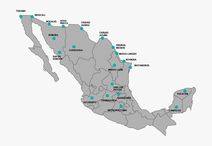 Transparent Mapa De Mexico Png - Federacion Mexicana De Anestesiologia, Png Download, Free Download