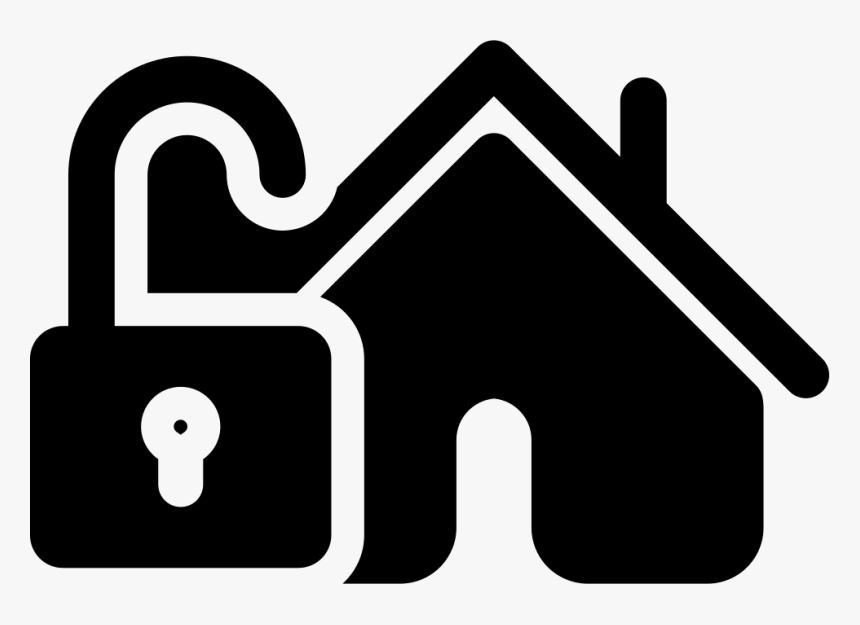 Home Security Unlocked - Home Button Png Icon, Transparent Png, Free Download