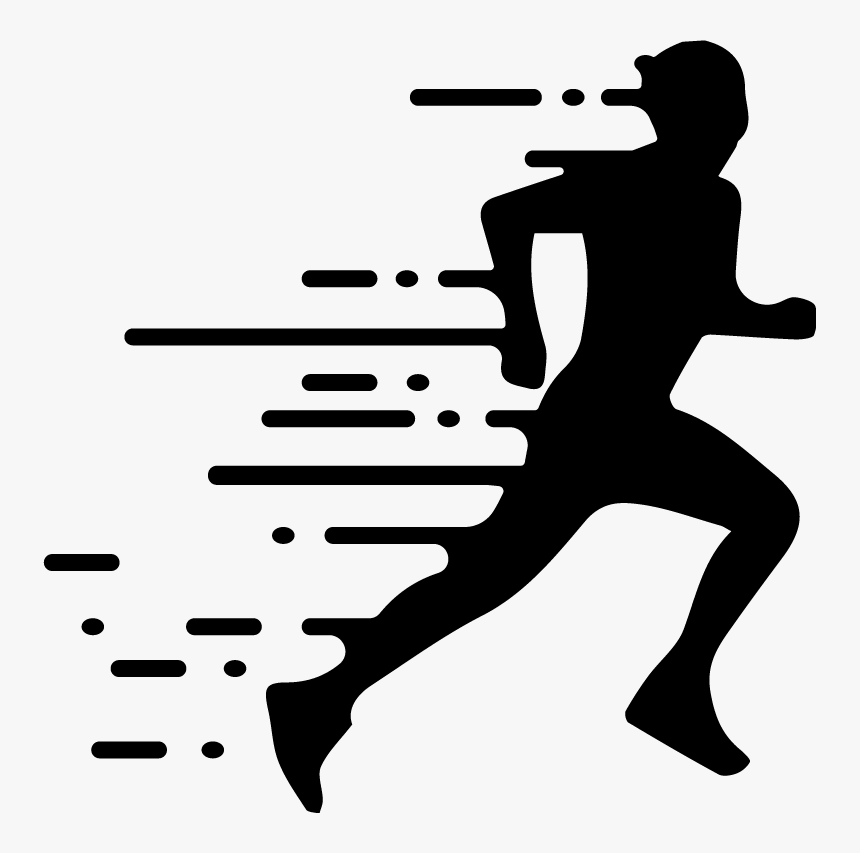 Download Runner Silhouettes - Transparent Running Vector Png, Png Download - kindpng