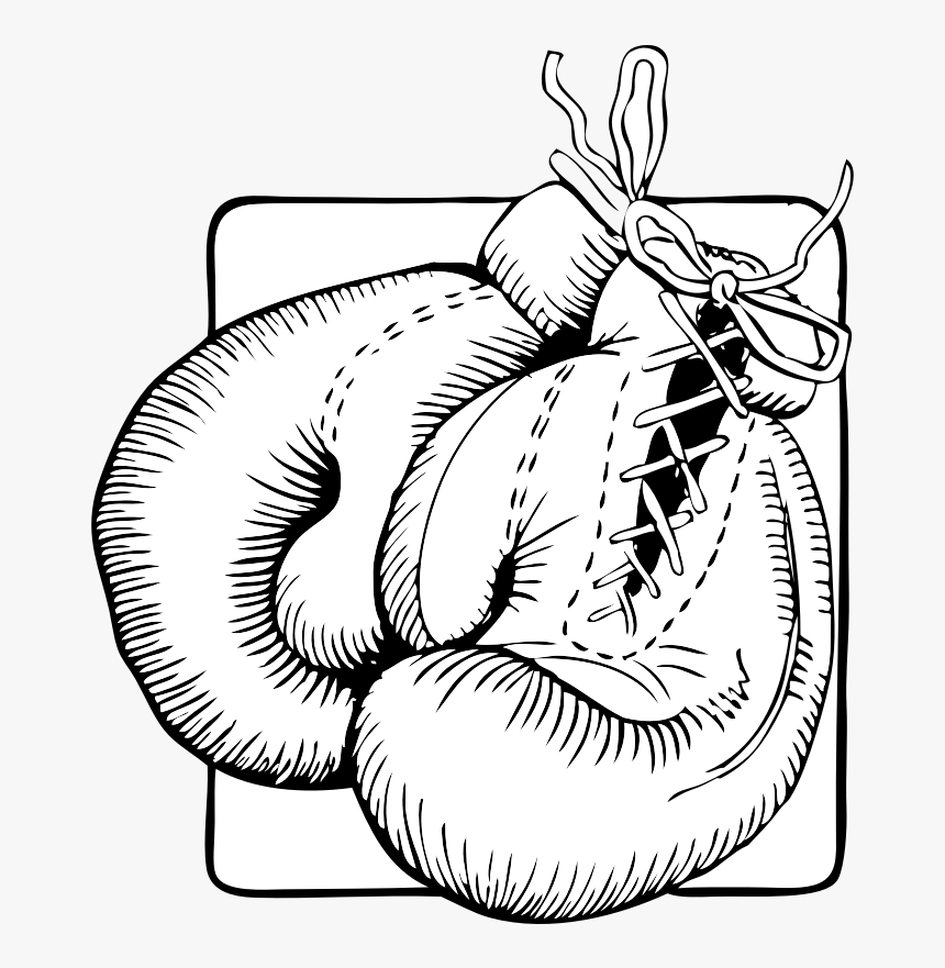 Clipart - Boxing Gloves - Boxing Glove Tattoo Png, Transparent Png, Free Download
