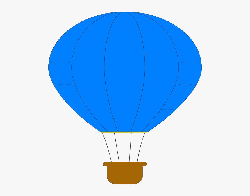 Blue Hot Air Balloon Svg Clip Arts - Hot Air Balloon, HD Png Download, Free Download