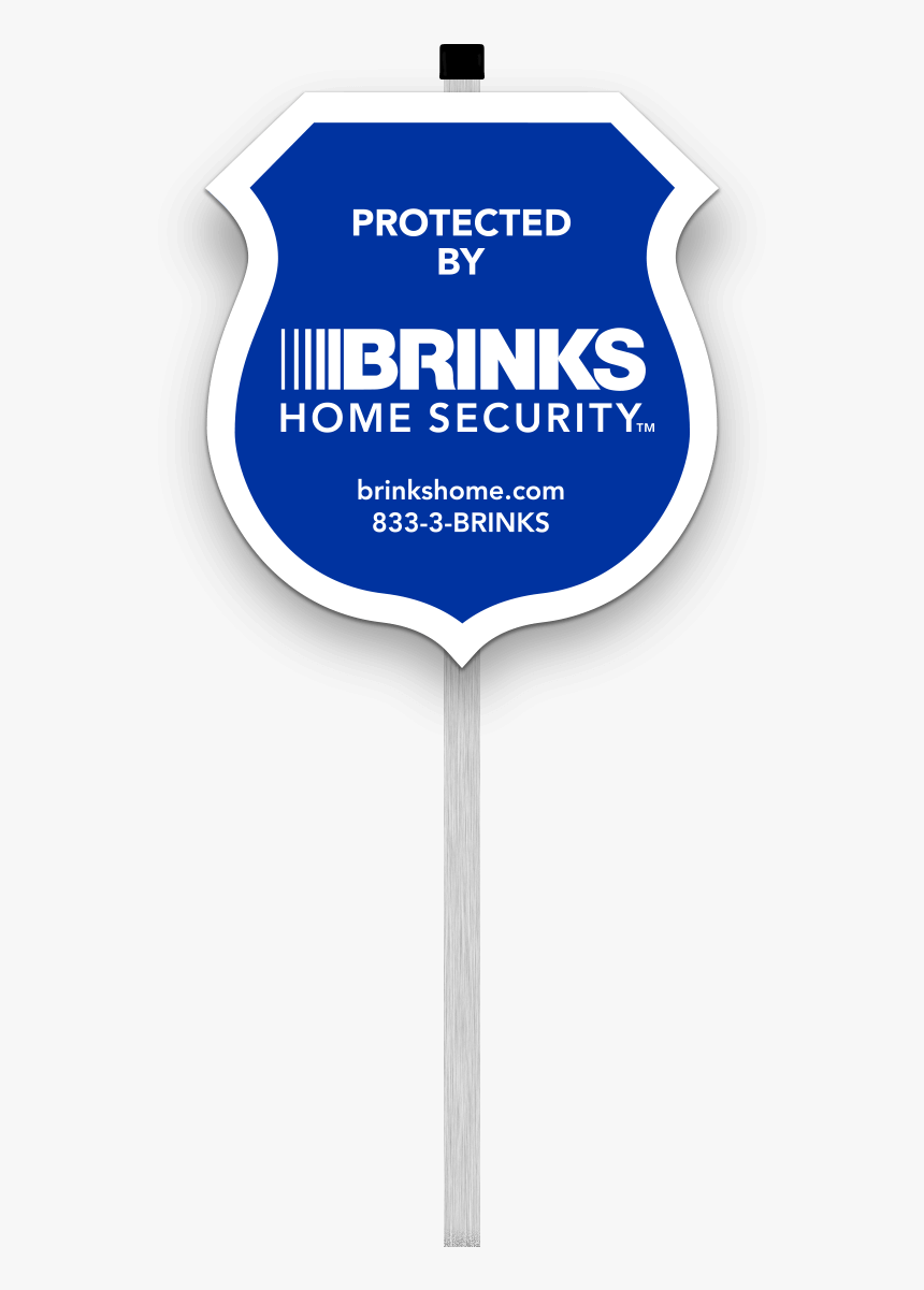 Protected By Brinks Home Security Yard Sign - Brinks Iq 2 Panel, HD Png Download, Free Download