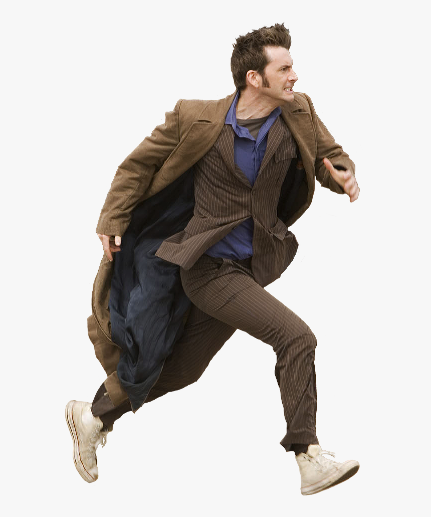 David Tennant Doctor Who Running, HD Png Download, Free Download