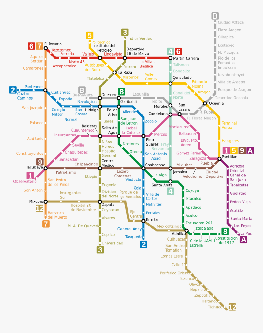 Metro Map Of Mexico City Full Resolution - Turibus Mexico City STops, HD Png Download - kindpng Metro Map Of Mexico City Full Resolution - Turibus Mexico City STops, HD Png Download - kindpng