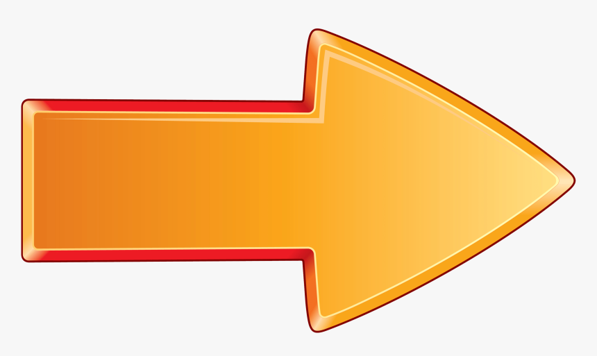 Arrow Bold Orange Right - Transparent Background Orange Arrow, HD Png Download, Free Download