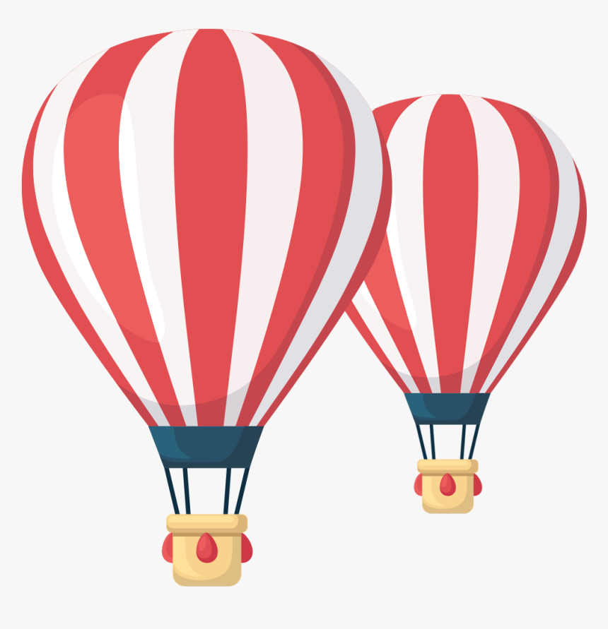 14″ Outdoor Display Balloons Red And Blue Balloons - Hot Air Balloon Red And White Png, Transparent Png, Free Download