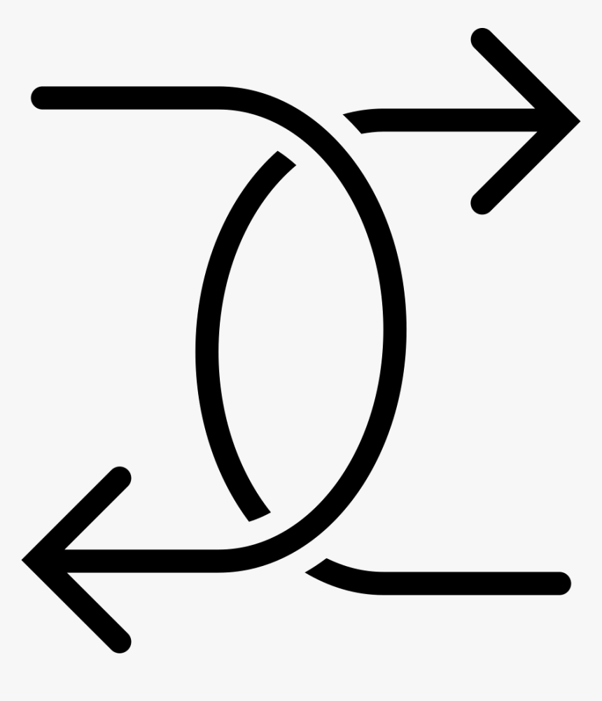 Rotated Left And Right Arrows - Convergencia Icon Png, Transparent Png, Free Download